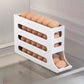 Rolling Refrigerator Egg DispenserAutomatic Egg Roller Storage Rack 4 Tiers