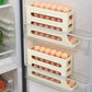 Rolling Refrigerator Egg DispenserAutomatic Egg Roller Storage Rack 4 Tiers