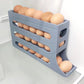 Rolling Refrigerator Egg DispenserAutomatic Egg Roller Storage Rack 4 Tiers