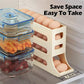 Rolling Refrigerator Egg DispenserAutomatic Egg Roller Storage Rack 4 Tiers